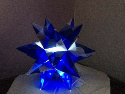 20 cm blau wei