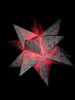 20 cm stardust rote LED